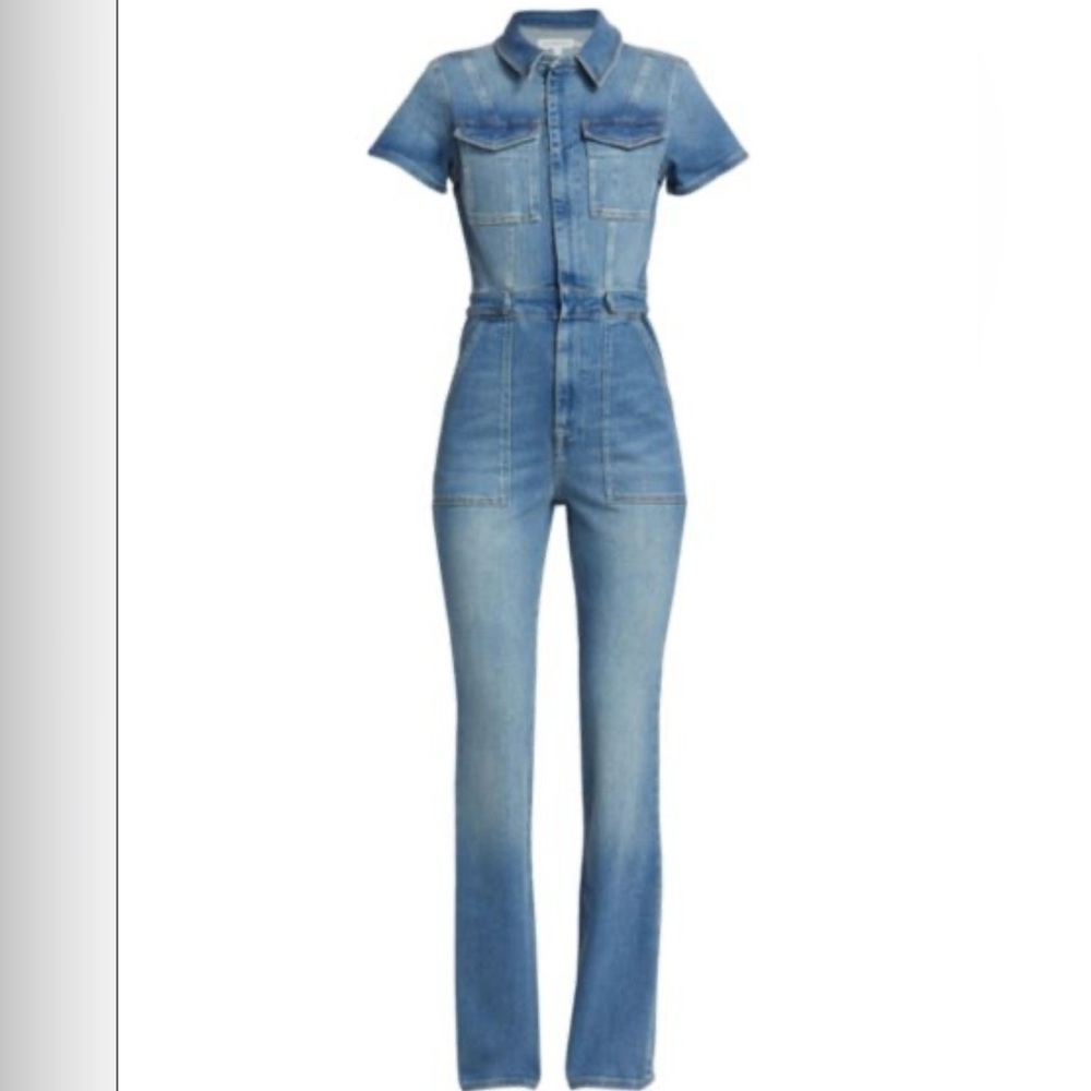Good American Fit For Success Denim Overalls
